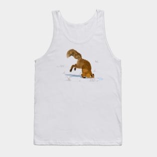 Red Fox Digging in the Snow Tank Top